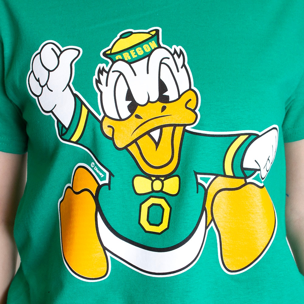 Charging Duck, Blue 84, Green, Crew Neck, Cotton, Men, T-Shirt, 488348